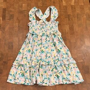 Angel Dear Smocked Ruffle Tiered Sundress, 2t